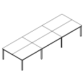 Schreibtisch - bench 6-osobowy - PR-A6-204-0 P-Round