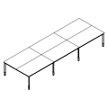 Schreibtisch - bench 6-osobowy - PR-A6-204-1 P-Round