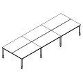 Schreibtisch - bench 6-osobowy - PR-B6-204-1 P-Round