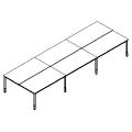 Biurko - bench 6-osobowy - PR-B6-204-1 P-Round