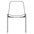 Krzesło dostawne Beta BETA 4L-CR EXPRESS  Ławki recepcyjne