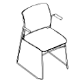 Krzesło dostawne Fendo FD 270 2M Fendo