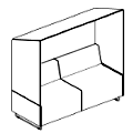 Sofa biurowa Quadra Sha QD SHA Quadra Sha
