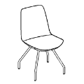 Visitor chair  LM 251 Lumi