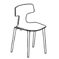 Visitor chair  SP 215 Split