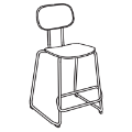 Bar stool New school N1N04H New school