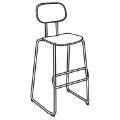 Bar stool New school N1N05H New school