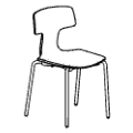 Visitor chair  SP 216 Split