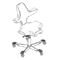 Revolving chair  Capisco 8106 Sky lite