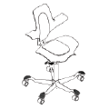 Revolving chair  Capisco Puls 8010 Capisco
