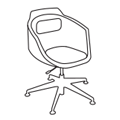 Krzesło obrotowe  UFP11 OGI M