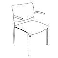 Visitor chair  ZP 221 Zip 