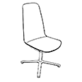 Revolving chair  LM 4C2 Lumi