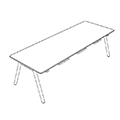 Konferenztisch Orte Canteen Table OT CD 26 Orte