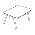 Conference table Orte Canteen Table OT CD 14 Orte