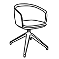 Visitor chair  GRP4 OGI Y