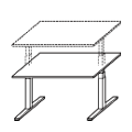 Schreibtisch  SKY-2P Sky Premium