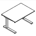 Desk with electrical height adjustment  CDR70 Compact drive