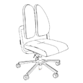 Revolving chair  XENIUM DUO-BACK  Xenium