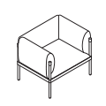 Sofa biurowa  SIS1 Stilt