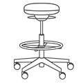 Revolving chair  LUP 10R Tables HR