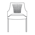 Visitor chair  MO 215 2N Silent block