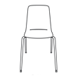 Visitor chair  OT 215 A 1N Orte