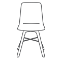 Visitor chair  OT W 715 A 1N Orte