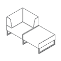 Sofa biurowa  PL 20 CP Plint