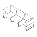 Sofa biurowa  PL 30 CSC Plint