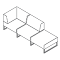 Sofa biurowa  PL 30 CSP Plint