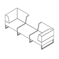 Sofa biurowa  PL 30 CPC Plint