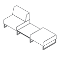 Sofa biurowa  PL 30 STP Plint