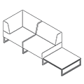 Sofa biurowa  PL 30 CST Plint