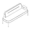 Sofa biurowa  LP SFF 331 L R Leaf_pod