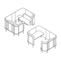 Office-Sofa  LPS MN2 H1 Arbeitsmöbel