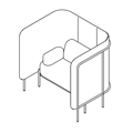 Sofa biurowa  LPS SFS H1 Leaf_pod