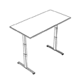 Desk with electrical height adjustment  TB HR16 D80 Tables HR