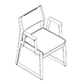 Krzesło dostawne  WB 870 3N Tables cross