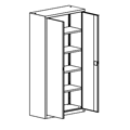 Schrank  SBM 202 M 1x Hängeregistraturschränke Metall