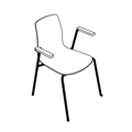 Visitor chair  OT 220 A 4N Orte