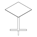 Element zestawu  TB CS 80H Tables cross