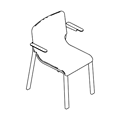 Visitor chair  WE 720 1N Flos