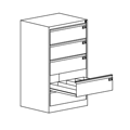 Metalowa szafa kartotekowa  SZK 305 ST Metalowe szafy kartotekowe