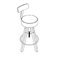 Visitor chair  SN W HB1 Spin