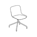 Visitor chair  BLK4P13 Baltic