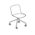 Visitor chair  BLK4P13K Baltic
