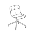 Visitor chair  BLK5P13 Baltic
