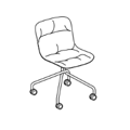 Visitor chair  BLK5P13K Baltic
