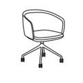 Visitor chair  GRP19K Grace